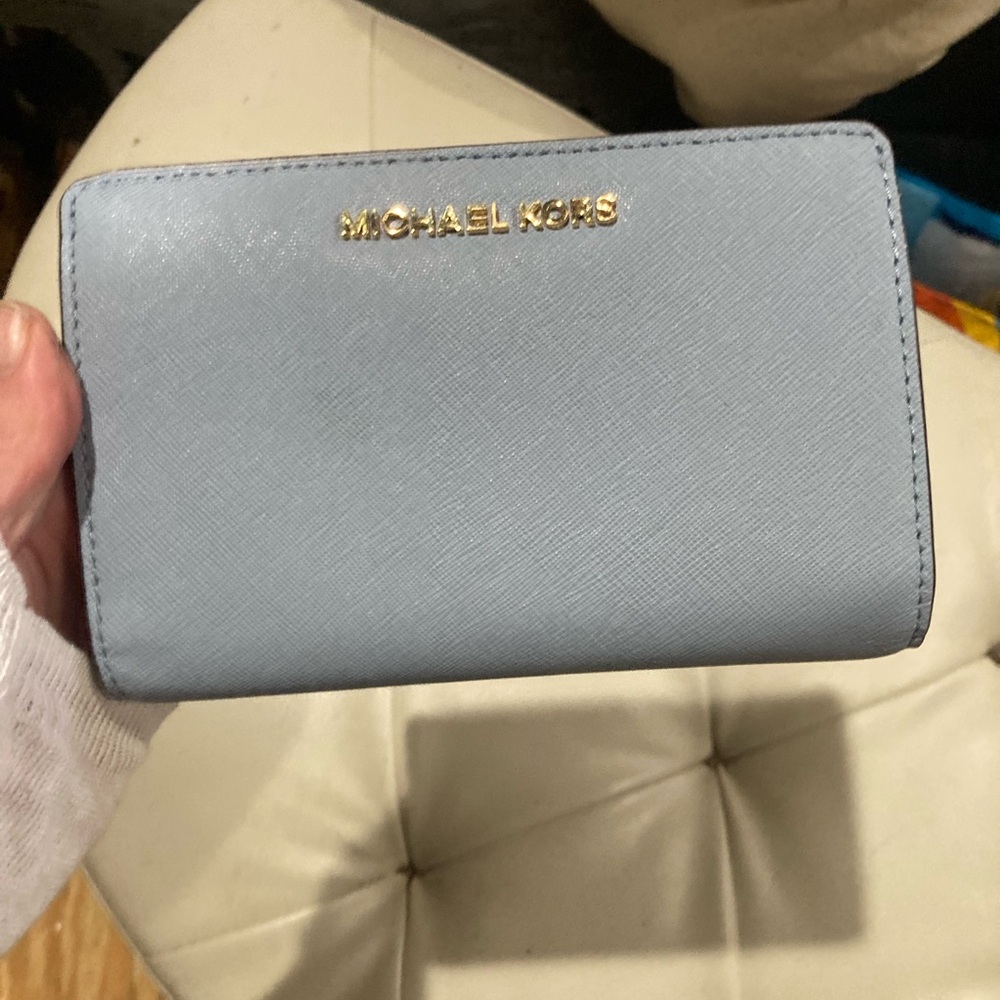 Michael Kors Light Blue Wallet